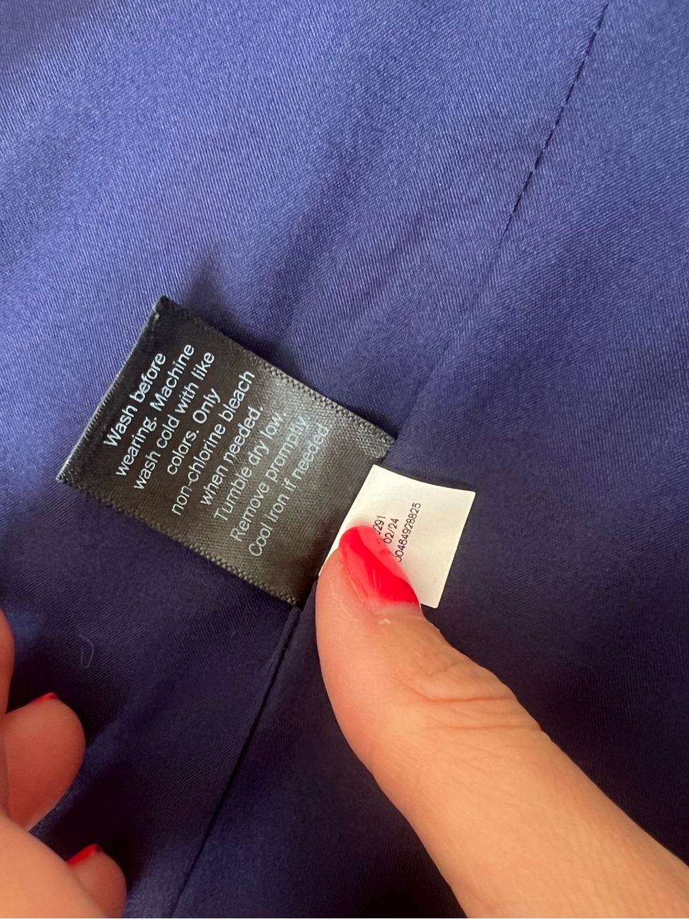 Simply Vera Wang Navy Bandana Print SET - Picture 7 of 9
